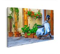 islandburner WTD - Stampa su tela Vespa Roller Italiano Pienza Toscana, 80 x 40 cm