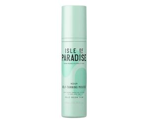 Isle of Paradise Mousse autoabbronzante, schiuma autoabbronzante media (200 ml), ingredienti naturali e vegana (la confezione può variare)