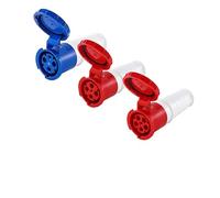ISLWQOULE 5/10 prese industriali per aviazione, 16A/32A/63A/125A, IP44/IP67, impermeabile 3P/4P/5P, spina montata a parete (connettore 63A, 5 PCS-4P)