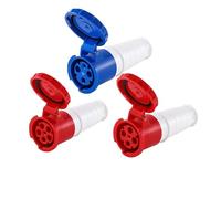 ISLWQOULE 5/10 pz Aviation Industrial Spina e presa 16A/32A/63A/125A IP44/IP67 impermeabile 3P/4P/5P spina montata a parete spina montata a pannello (connettore 125A, 10 PCS-4P)
