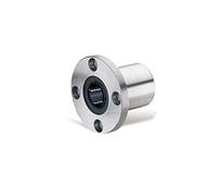ISLWQOULE Cuscinetto lineare LMEF12UU LMEF16UU LMEF20UU LMEF25UU LMEF30UU presa di movimento lineare ABEC-1 cuscinetto lineare con flangia circolare, cuscinetti a sfera lineari europei (LMEF16UU A1
