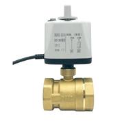 ISLWQOULE Valvola a sfera elettrica normalmente chiusa/aperta DN15 DN20 DN25 DN50 con interruttore manuale a 2 vie in ottone motorizzato valvola a sfera 8N.M grande (NORMALLY OPEN-12VDC, DN50)