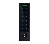 ISNATCH Apriporta RFID con tastiera touch illuminata, impermeabile IP66, serratura per controllo accessi tramite card o PIN a 6 cifre, Nero