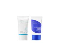 Isntree - Hyaluronic Acid Watery Sun Gel SPF50+ PA++++ - 50ml X MISSHA - All-Around Safe Block Aqua Sun SPF50+ PA++++ - 50ml Set
