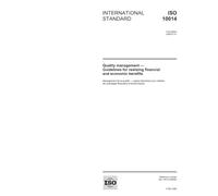 ISO 10014:2006, Quality management - Guidelines for realizing financial and economic benefits