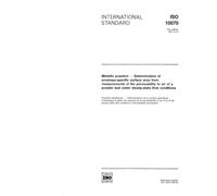 ISO 10070:1991, Metallic powders - Determination of envelope-specific surface area from measurements of the permeability to air of a powder bed under steady-state flow conditions
