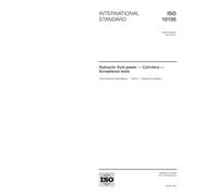 ISO 10100:2001, Hydraulic fluid power - Cylinders - Acceptance tests