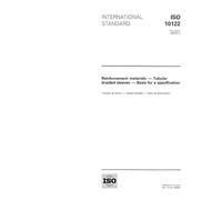 ISO 10122:1995, Reinforcement materials -- Tubular braided sleeves -- Basis for a specification