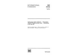 ISO 10154:1991, Light gauge metal containers -- Three-piece necked-in tinplate aerosol cans -- Dimensions of the top end
