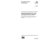 ISO 10160:1997, Information and documentation -- Open Systems Interconnection -- Interlibrary Loan Application Service Definition