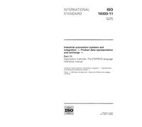ISO 10303-11:1994, Industrial automation systems and integration - Product data representation and exchange - Part 11: Description methods: The EXPRESS language reference manual