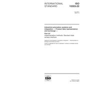 ISO 10303-22:1998, Industrial automation systems and integration - Product data representation and exchange - Part 22: Implementation methods: Standard data access interface