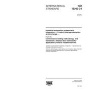 ISO 10303-34:2001, Industrial automation systems and integration -- Product data representation and exchange -- Part 34: Conformance testing ... for application protocol implementations