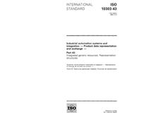 ISO 10303-43:1994, Industrial automation systems and integration - Product data representation and exchange - Part 43: Integrated generic resources: Representation structures