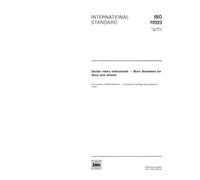 ISO 10323:1991, Dental rotary instruments -- Bore diameters for discs and wheels