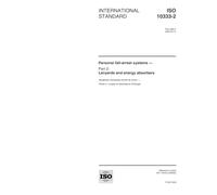 ISO 10333-2:2000, Personal fall-arrest systems - Part 2: Lanyards and energy absorbers