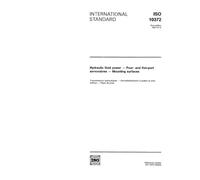 ISO 10372:1992, Hydraulic fluid power - Four- and five-port servovalves - Mounting surfaces