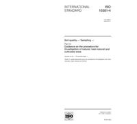 ISO 10381-4:2003, Soil quality - Sampling - Part 4: Guidance on the procedure for investigation of natural, near-natural and cultivated sites