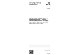 ISO 10425:2003, Steel wire ropes for the petroleum and natural gas industries -- Minimum requirements and terms of acceptance