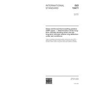 ISO 10471:2003, Glass-reinforced thermosetting plastics (GRP) pipes - Determination of the long-term ultimate bending strain and the long-term ultimate relative ring deflection under wet conditions