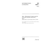 ISO 10697-1:1992, Steel -- Determination of calcium content by flame atomic absorption spectrometry -- Part 1: Determination of acid-soluble calcium content