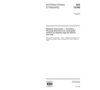 ISO 10766:2006, Hydraulic fluid power - Cylinders - Housing dimensions for rectangular-section-cut bearing rings for pistons and rods