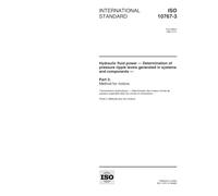 ISO 10767-3:1999, Hydraulic fluid power -- Determination of pressure ripple levels generated in systems and components -- Part 3: Method for motors