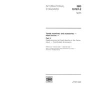 ISO 10787-2:1994, Textile machinery and accessories -- Heald frames -- Part 2: Heald-carrying rod fixed directly on the frame stave -- Coordinated dimensions