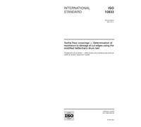 ISO 10833:2001, Textile floor coverings -- Determination of resistance to damage at cut edges using the modified Vettermann drum test