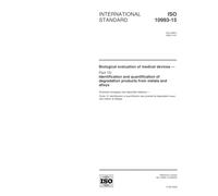 ISO 10993-15:2000, Biological evaluation of medical devices -- Part 15: Identification and quantification of degradation products from metals and alloys