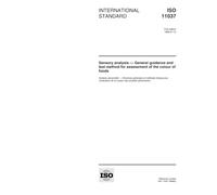 ISO 11037:1999, Sensory analysis -- General guidance and test method for assessment of the colour of foods