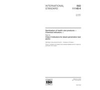 ISO 11140-4:2001, Sterilization of health care products -- Chemical indicators -- Part 4: Class 2 indicators for steam penetration test packs