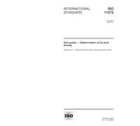 ISO 11272:1998, Soil quality - Determination of dry bulk density