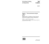 ISO 11359-2:1999, Plastics -- Thermomechanical analysis (TMA) -- Part 2: Determination of coefficient of linear thermal expansion and glass transition temperature