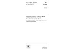 ISO 11408:1999, Chemical conversion coatings - Black oxide coating on iron and steel - Specification and test methods