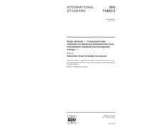 ISO 11452-2:2004, Road vehicles - Component test methods for electrical disturbances from narrowband radiated electromagnetic energy - Part 2: Absorber-lined shielded enclosure