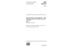 ISO 11677-2:1994, Textile machinery and accessories -- Main dimensions of flat steel healds with open end loops -- Part 2: J-shaped end loops
