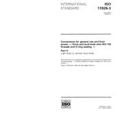 ISO 11926-3:1995, Connections for general use and fluid power - Ports and stud ends with ISO 725 threads and O-ring sealing - Part 3: Light-duty (L series) stud ends