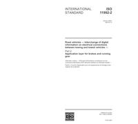 ISO 11992-2:2003, Road vehicles - Interchange of digital information on electrical connections between towing and towed vehicles - Part 2: Application layer for brakes and running gear
