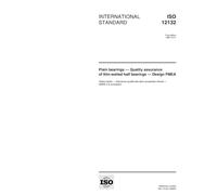 ISO 12132:1999, Plain bearings -- Quality assurance of thin- walled half bearings -- Design FMEA