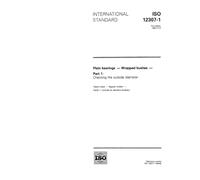 ISO 12307-1:1994, Plain bearings - Wrapped bushes - Part 1: Checking the outside diameter