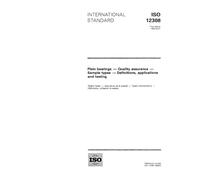 ISO 12308:1994, Plain bearings - Quality assurance - Sample types - Definitions, applications and testing