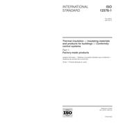 ISO 12576-1:2001, Thermal insulation - Insulating materials and products for buildings - Conformity control systems - Part 1: Factory-made products
