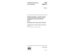 ISO 12647-1:2004, Graphic technology - Process control for the production of half-tone colour separations, proof and production prints - Part 1: Parameters and measurement methods