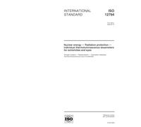 ISO 12794:2000, Nuclear energy - Radiation protection - Individual thermoluminescence dosemeters for extremities and eyes