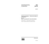 ISO 128-40:2001, Technical drawings -- General principles of presentation -- Part 40: Basic conventions for cuts and sections