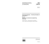 ISO 128-44:2001, Technical drawings -- General principles of presentation -- Part 44: Sections on mechanical engineering drawings