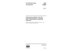 ISO 12984:2000, Carbonaceous materials used in the production of aluminium -- Calcined coke -- Determination of particle size distribution