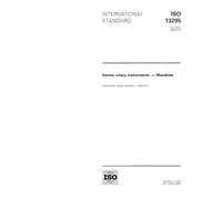 ISO 13295:1994, Dental rotary instruments -- Mandrels