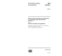 ISO 13318-1:2001, Determination of particle size distribution by centrifugal liquid sedimentation methods -- Part 1: General principles and guidelines